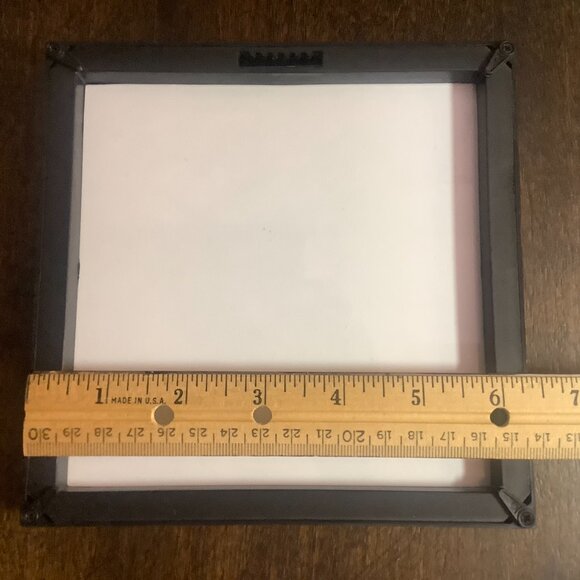 Set of 4 Wall Hanging Picture Frames 6" Square Plastic & Glass Black - Picture 4 of 8